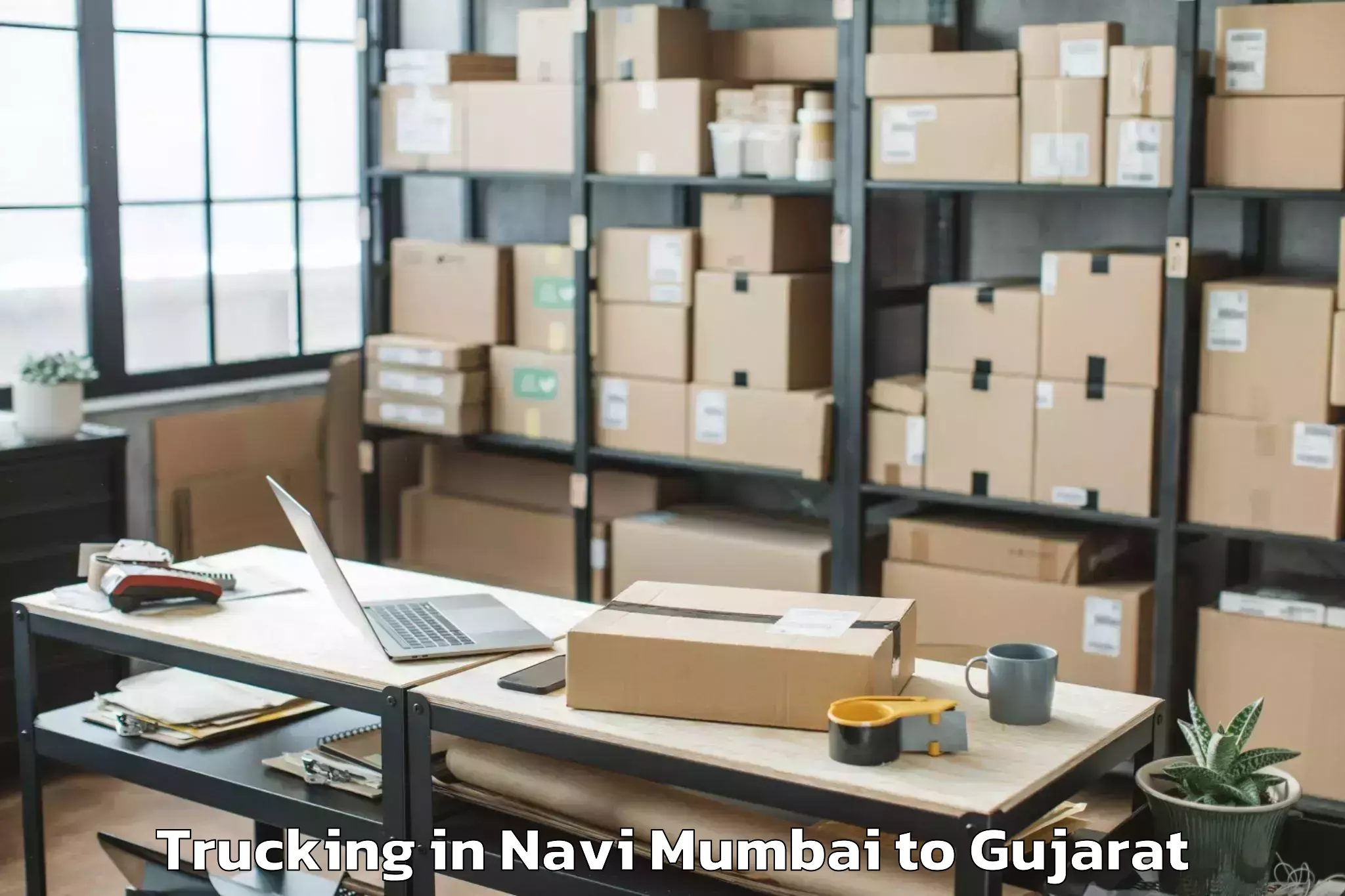 Book Your Navi Mumbai to Jamkandorna Trucking Today